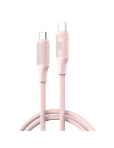 XO NBQ265B Cable USB-C Macho a USB-C Macho - 1m - 60W - Color Rosa