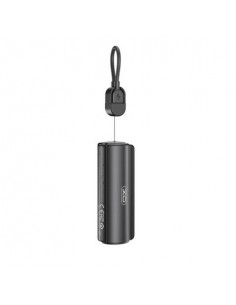 XO PR281 Mini Powerbank 5000Mah - USB-C - Linterna - Color Negro