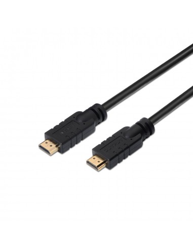 Aisens Cable HDMI V2.0 Premium Alta Velocidad-HEC 4K@60HZ 18GBPS con Repetidor - A M-A M - 20m - Color Negro