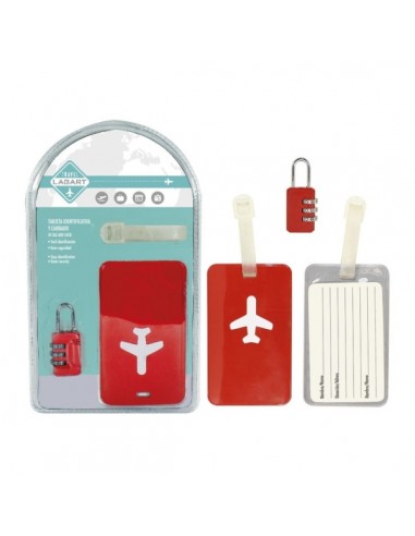 Lagart Pack con Tarjeta Identificativa y Candado de Combinacion