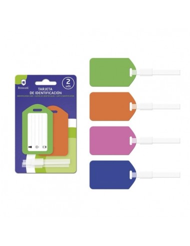 Bismark Pack con 2 Tarjetas Identificativas - 4 Colores Aleatorios