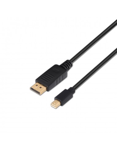 Aisens Cable Mini DP a Displayport V1.2 4K@60Hz - mDP M-DP M - 2.0m - 4K - Color Negro