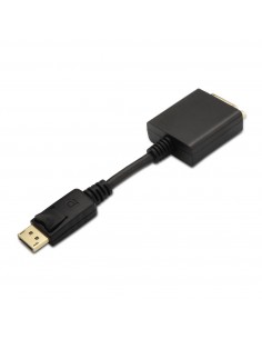 Aisens Conversor Displayport a DVI Single Link - DP M-DVI H - 15cm - Color Negro