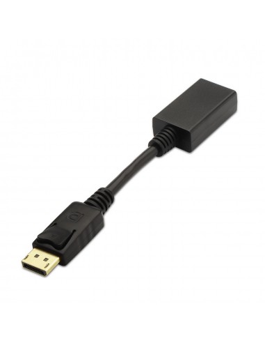 Aisens Conversor Displayport a HDMI - DP M-HDMI A Hembra - 15cm - Color Negro