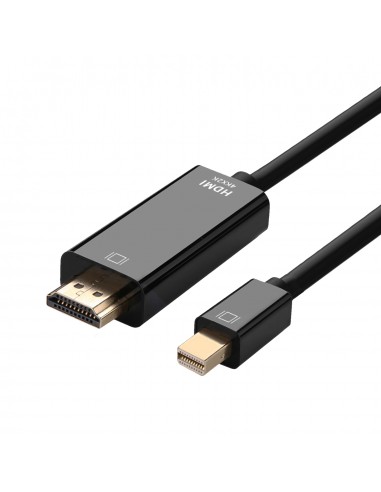Aisens Cable Conversor Mini Displayport a HDMI - Mini DP M-HDMI M - 2.0M - Color Negro