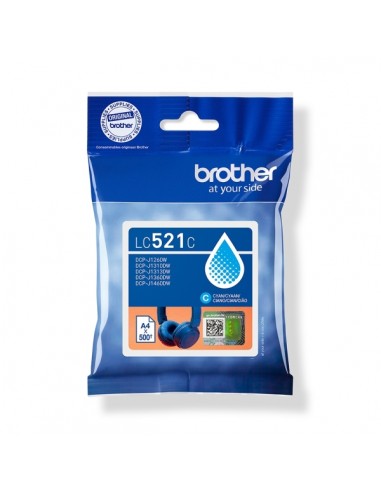 Brother LC521C Cyan Cartucho de Tinta Original - LC521C
