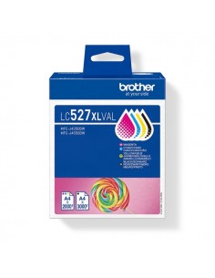 Brother LC527XLVAL Pack de 4 Cartuchos de Tinta Original (BK C M Y) - LC527XLVAL