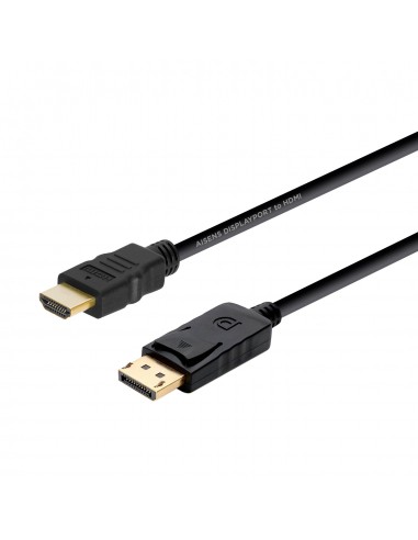 Aisens Cable Conversor Displayport a HDMI - DP M-HDMI M - 2.0m - Color Negro
