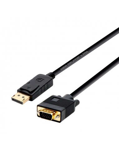 Aisens Cable Conversor Displayport a VGA - DP M-VGA M - 2.0m - Color Negro