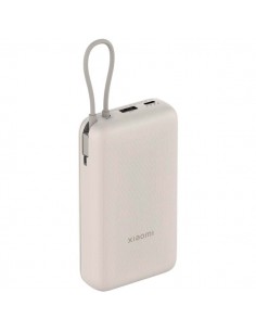 Xiaomi Tan GL Powerbank 20000 mAh - 33W - Cable Integrado - Carga Rapida - Multiples Capas de Seguridad - Color Beige