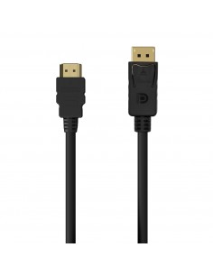 Aisens Cable Conversor DisplayPort a HDMI - DP M-HDMI M - 1.5M - Color Negro