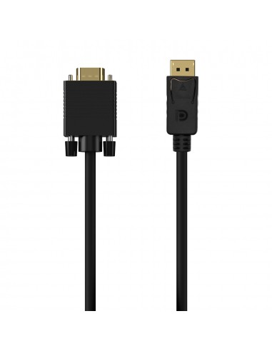 Aisens Cable Conversor DisplayPort a VGA - DP M-VGA M - 1.0M - Color Negro