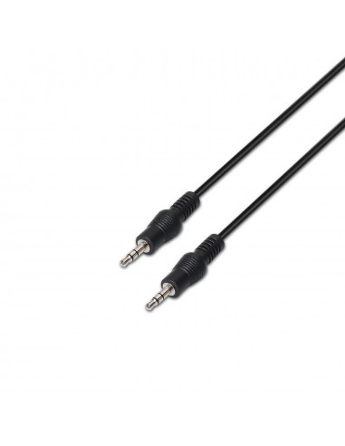 Aisens Cable Audio Estereo - JACK 3.5 M-JACK 3.5 M - 3.0m - Color Negro
