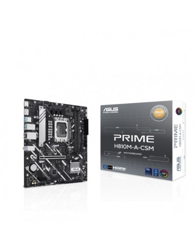 Asus Prime H810M-A-CSM Placa Base 2x DDR5-M.2-PCIe 4.0-Sata III-MicroATX