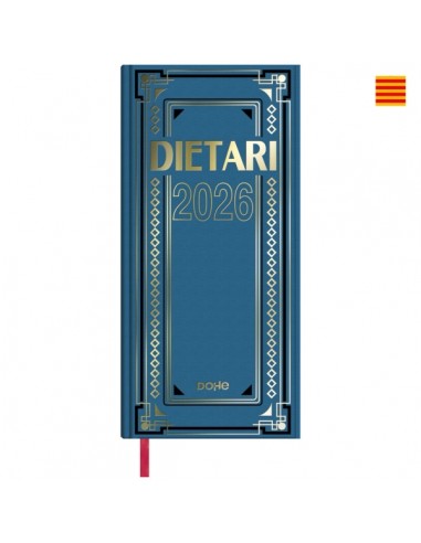 Dohe Dietario Anual Dos Tercios en Catalan - Dia Pagina - Fabricado en Geltex con Carton Contracolado - TamaÃ±o 14.5x31cm -