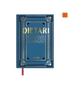 Dohe Dietario Anual Cuarto en Catalan - Dia Pagina - Fabricado en Geltex con Carton Contracolado - TamaÃ±o 15x21cm -