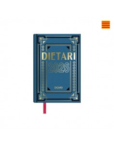 Dohe Dietario Anual Octavo en Catalan - Dia Pagina - Fabricado en Geltex con Carton Contracolado - TamaÃ±o 11.5x16.6cm -