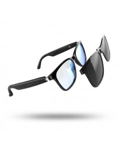 Energy Sistem RayFlex Music Gafas Bluetooth - Cristales Anti Luz Azul-Cristales Magneticos Polarizados con Proteccion UV400