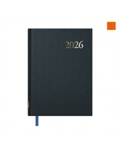 Dohe Segovia Agenda Anual Catalan - Semana Vista - TamaÃ±o 14x20cm - Color Negro