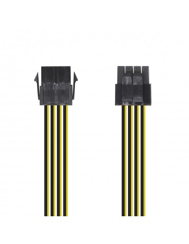 Aisens Cable Alimentacion - 8 Pin H-4 4 Pin M - 30cm - Color Negro