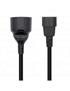 Aisens Cable Alimentacion 16A - C14 M A CEE7 H - 25cm - Color Negro