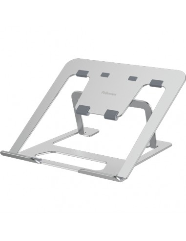 Fellowes Alumia Elevador para Portatil hasta 15" - 6 Ajustes de Altura - Fabricado en Aluminio - Base Antideslizante - Color