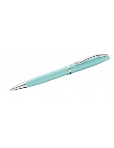 Pelikan Jazz Pastel Boligrafo con Mecanismo de Giro - Punta Mediana - Cuerpo Lacado - Recargable - Color Menta Pastel