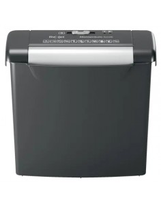 Rexel Momentum S206 Destructora de Papel Manual Corte en Tiras P-2 - Destruye hasta 6 Hojas - Papelera de 9L - Color Negro