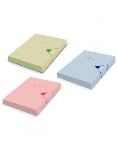 Bismark Carpeta para Proyectos A4 - Medidas 310x230x40mm - Fabricada en Polipropileno - Cierre con Goma - Colores Pastel