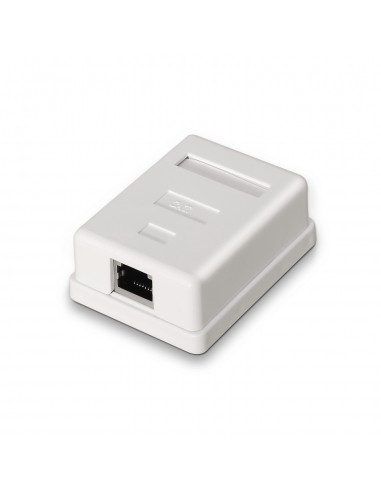 Aisens Roseta de Superficie RJ45 Cat.6 FTP 1 Toma - Color Blanco