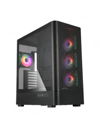 Abysm Danube Sava H500 II Caja Torre ATX-ITX-Micro ATX - Lateral de Cristal Templado - 3.5" y 2.5" - USB-A-USB-C y Audio -
