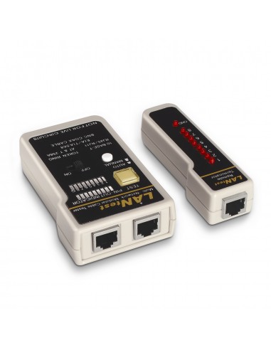 Aisens Testeador para Cable RJ11 RJ12 RJ45 - Coaxial - Color Gris