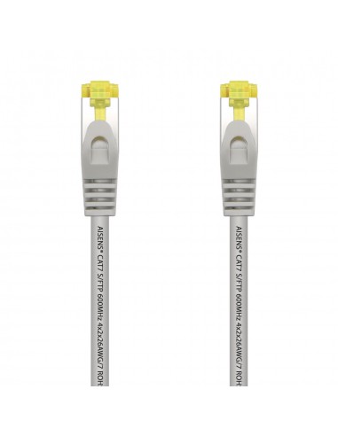Aisens Cable de Red Latiguillo RJ45 LSZH Cat.7 600 Mhz S FTP PIMF AWG26 - 2.0M - Color Gris