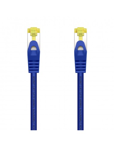 Aisens Cable de Red Latiguillo RJ45 LSZH Cat.7 600 MHz S FTP PIMF AWG26 - 0.5M - Color Azul