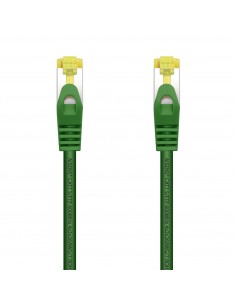 Aisens Cable de Red Latiguillo RJ45 LSZH Cat.7 600 MHz S FTP PIMF AWG26 - 1.0M - Color Verde