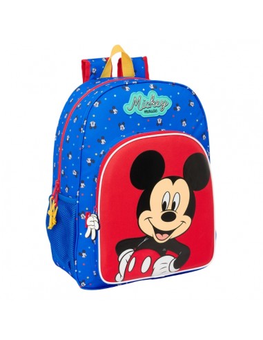 Safta Mickey Mouse "Good Day" Mochila - Adaptable a Carro - Asa de Mano - 33x42x14cm - Color Azul