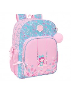 Safta Global Kids "Swing" Mochila - Adaptable a Carro - Asa de Mano - 33x42x14cm - Color Rosa