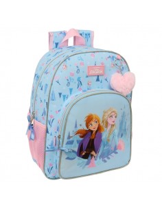 Safta Frozen "Ice Magic" Mochila - Adaptable a Carro - Asa de Mano - 33x42x14cm - Color Azul