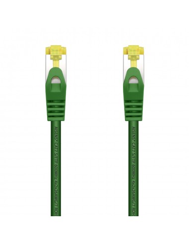 Aisens Cable de Red Latiguillo RJ45 LSZH Cat.7 600 MHz S FTP PIMF AWG26 - 2.0M - Color Verde