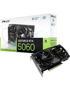 PNY GeForce RTX 5060 Tarjeta Grafica 8GB GDDR7 Dual Fan Reflex 2 AI NVIDIA DLSS4