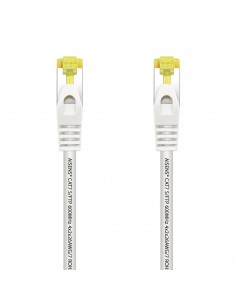 Aisens Cable de Red Latiguillo RJ45 LSZH Cat.7 600 MHz S FTP PIMF AWG26 - 25cm - Color Blanco