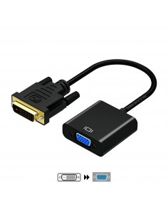 Aisens Conversor DVI-D a VGA - 24 1 M-HDB15 H - 10cm - Color Negro