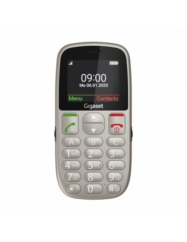 Gigaset GL395 Telefono Movil para Mayores Pantalla 2.2" - IP44 - Base de Carga - Color Gris