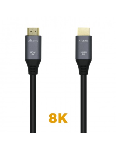 Aisens Cable HDMI V2.1 Ultra Alta Velocidad 8K@60Hz 48Gbps - A M-A M - 1.0m - Color Negro