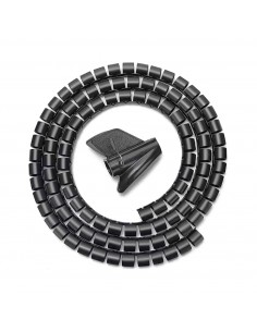 Aisens Organizador De Cable En Espiral 25mm - 1.0m - Color Negro
