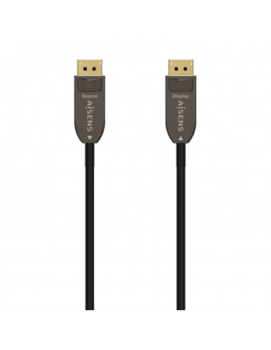 Aisens Cable DisplayPort AOC V1.4 8K@60HZ 4K@120Hz 4 4 4 32.4GBPS - DP M-DP M - 50M - Color Negro