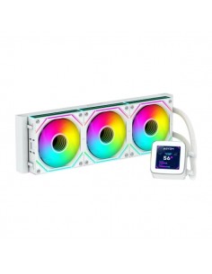 Abysm Oceanic LCD 360 ARGB Kit de Refrigeracion Liquida - 3 Ventiladores de 120mm - Iluminacion ARGB - Pantalla LCD 2.8" -