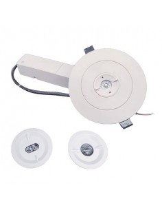 Elbat Luz de Emergencia Empotrable - 330 Lumens - 6000K - 2W - Luz Fria - 3 Horas de Autonomia - Bateria de Litio