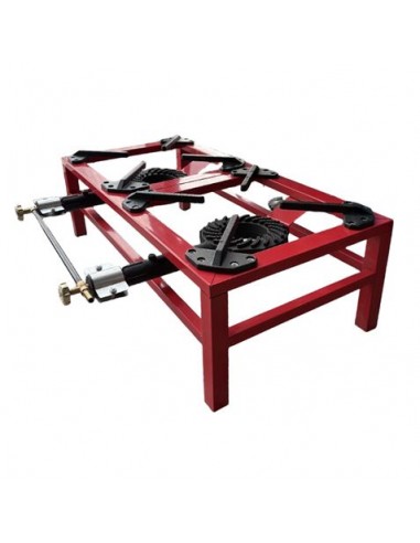 Muvip MV0629 Hornillo a Gas Portatil Reforzado - Quemador de Hierro Fundido - Potencia 15kW - Llave de Regulacion de Gas -