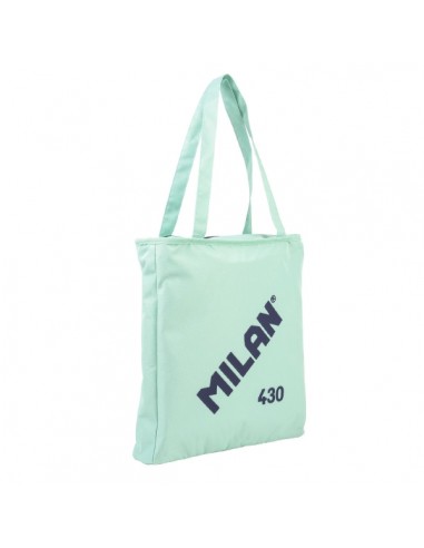 Milan Coleccion 430 Bolso Shopper 7.5L - TamaÃ±o 38x36x6 5cm - Asa Larga 27cm - Tejido 'ripstop' - Color Verde